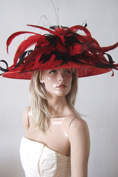 Nigel Rayment Large Feathered Royal Ascot Hat Hire
