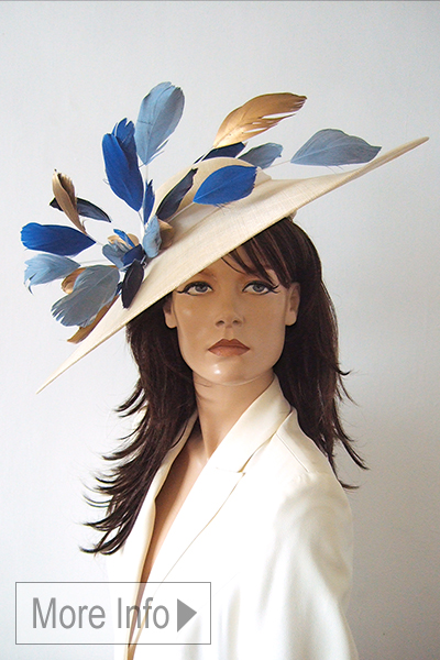 Awon Golding Mother of the Bride Hat for Hire, Royal Ascot Hats 2026. Mother of the Bride Hat Hire 2026. Ivory Mother of the Bride Hat. Fashionable Mother of the Bride hats 2026. Hire Mother of the Bride hats online 2026. Big Mother of the Bride Hats 2026. Hat Hire Berkshire