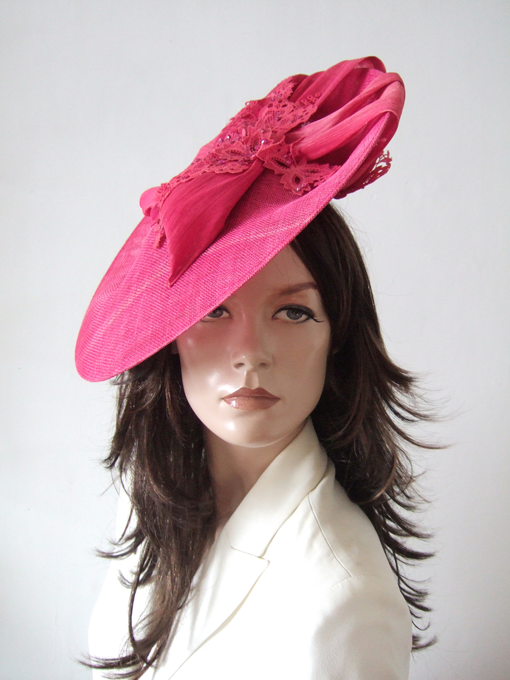 Cerise Pink Hat for Royal Ascot 2026. Royal Ascot Hat Rental 2026. Hat Hire Berkshire. Amazing Royal Ascot Hats 2026. Ladies Hats for Hire 2026. Bright Pink Mother of the Bride Hats 2026. Hats for Cheltenham Races 2026. Royal Ascot Hat Rental. Formal Wedding Hats for Hire UK 2026. Vivien Sheriff Occasion Hats 2026.