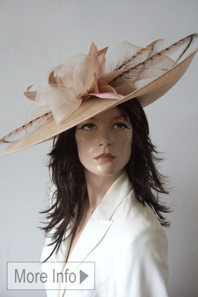Natural Nude Mother of the Bride hats. Mother of the Bride Hat Hire. Hats for Royal Ascot Races 2026. Royal Ascot Hats 2026. Ascot Hats for Hire 2026. Hat Hire for Ascot 2026.