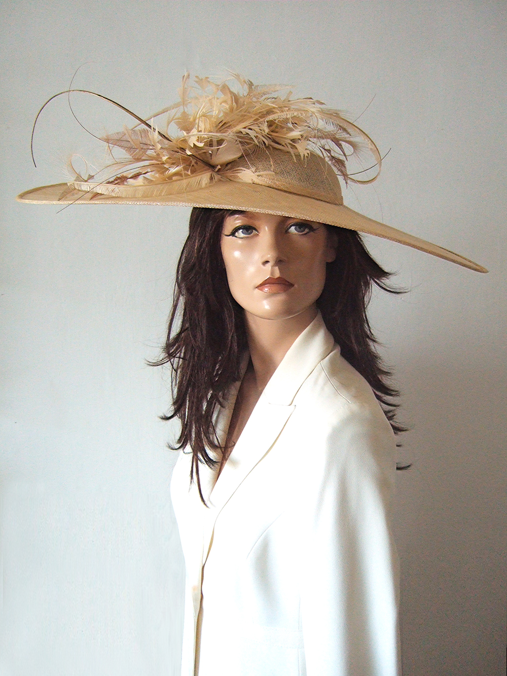 Jane Taylor Hats for Royal Ascot 2026. Royal Ascot Hat Rental 2026. Hat Hire Berkshire. Best Royal Ascot Hats 2026. Nude Colour Mother of the Bride Hats for Hire 2026. Hire Hats for Epsom Races 2026. Royal Ascot Hat Rental 2026. Hats to wear with a Nude dress. Hats to wear with a neutral colour dress 2026. Formal Wedding Hats for Hire UK 2026. Amazing Hats for the Races 2026.