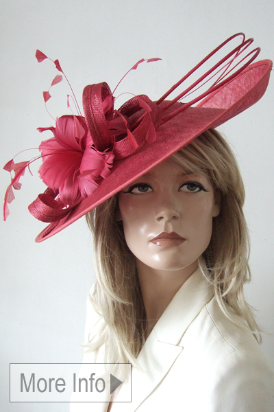 Burgundy Fascinator, Crimson Red Hatinator, Burgundy Fascinator Hat for Hire. Burgundy Hats for Royal Ascot Races 2026. Crimson Red Mother of the Bride Hat 2026. Royal Ascot Hat Hire 2026, Burgundy Hats for Royal Ascot 2026, Hat Hire Berkshire, London Hat Hire