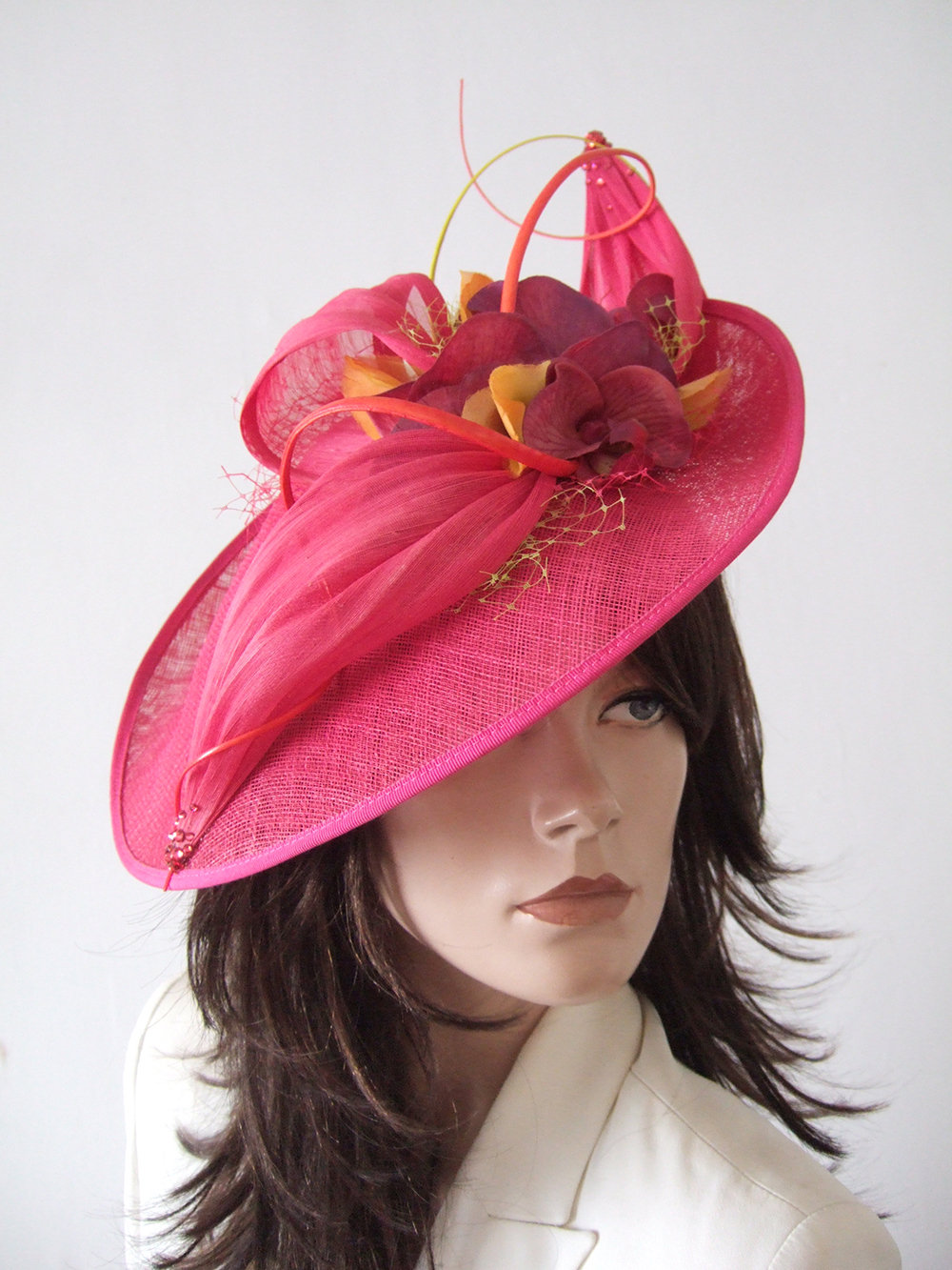 Hot Pink Hat for Royal Ascot 2026. Royal Ascot Hat Rental 2026. Hat Hire Berkshire. Amazing Royal Ascot Hats 2026. Ladies Hats for Hire 2026. Bright Pink Mother of the Bride Hats 2026. Hats for Cheltenham Races 2026. Royal Ascot Hat Rental. Formal Wedding Hats for Hire UK 2026. Vivien Sheriff Occasion Hats 2026.