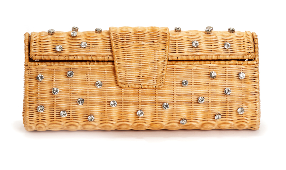 Straw Rattan Clutch Bag 2026. Designer Rattan Clutch Bag 2026. Bags to wear with a Nude dress. Royal Ascot outfit ideas 2026. Rattan Mother of the bride Bags 2026.
