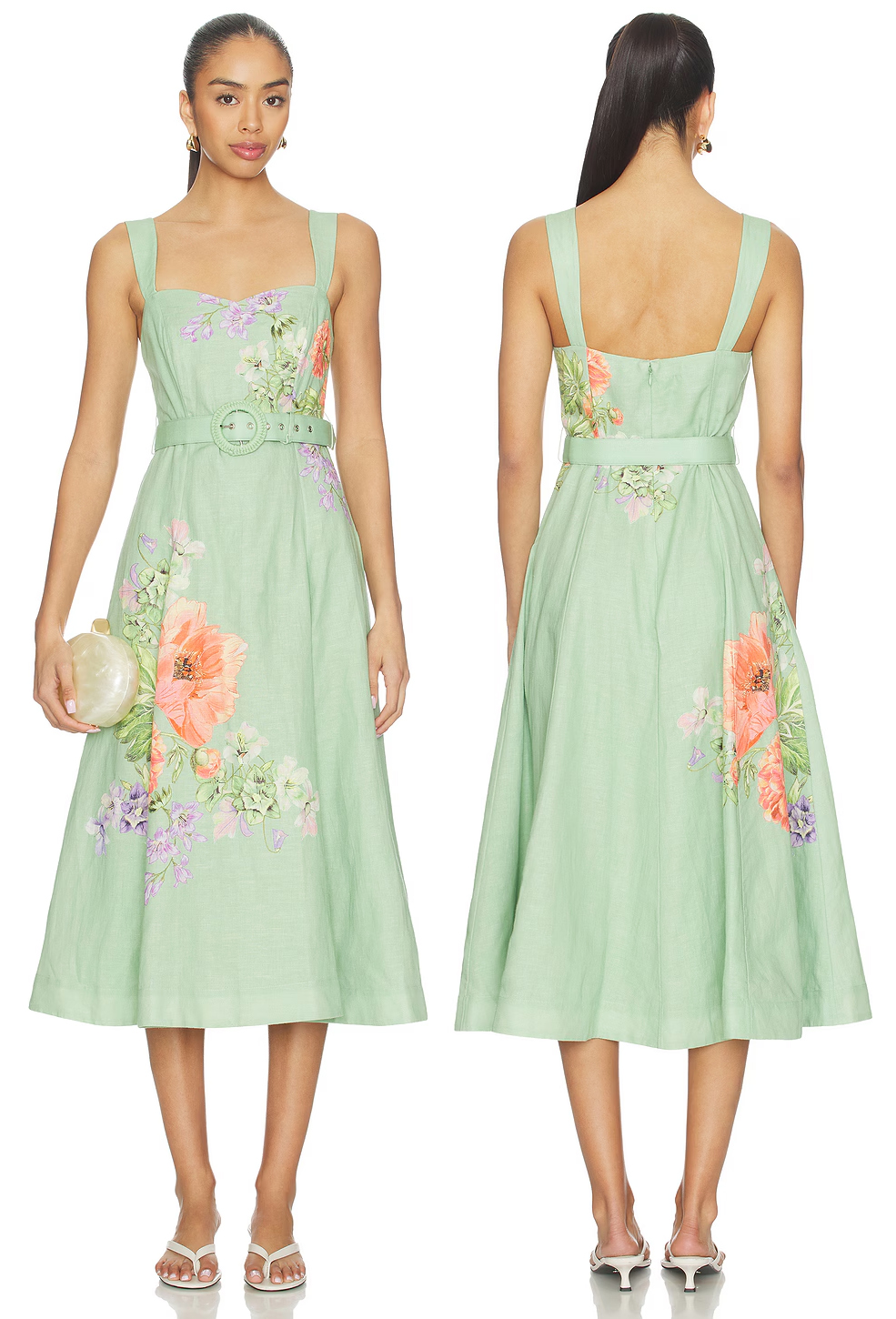 Floral Mint Dress 2026. Floral Dress for wedding guest 2026. Pastel Fashion outfits 2026. Floral Mint dress for summer wedding guests 2026. Floral dress for Royal Ascot Races 2026. Dresses to wear to Royal Ascot 2026