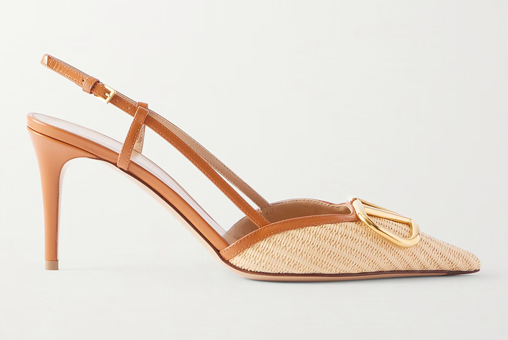 Valentino Garavani Raffia Shoes. Nude Colour Raffia Shoes 2026. Nude colour Valentino Garavani Shoes 2026. Nude shoes for the races. Shoes to wear for Royal Ascot 2026. Nude colour Shoes for wedding guests 2026.