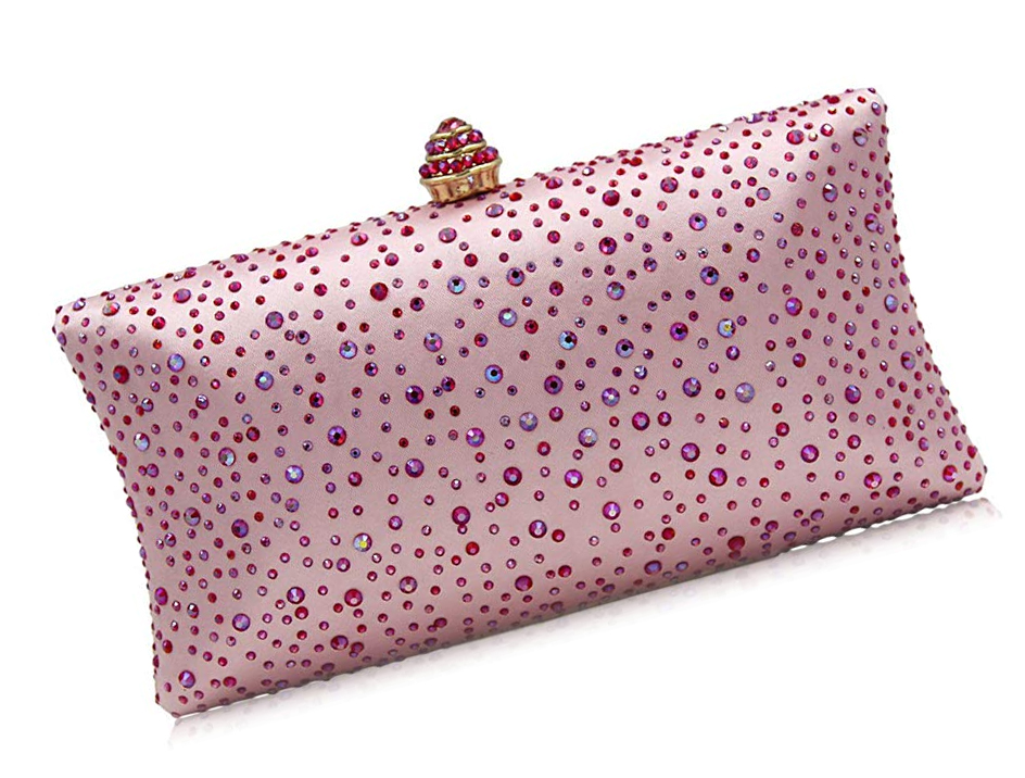 Pink Clutch Bag with Crystals. Cheap Pink Crystal Clutch Bag 2024. Cheap Clutch Bags for Summer weddings. Cheap Pink Mother of the Bride Bags. Pink Crystal Bag for Royal Ascot 2024. Pink Evening Clutch Bags 2024.